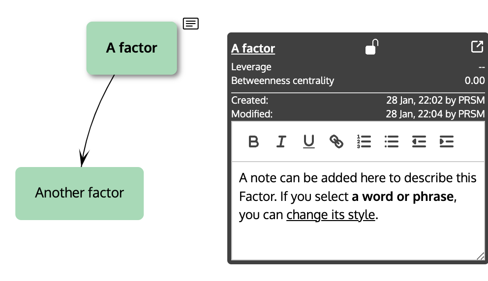 Factor with Note