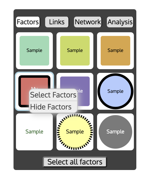 Factor Right Click menu